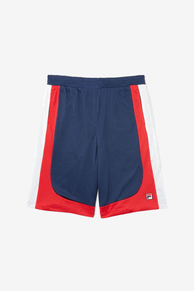 Fila Shorts Mens Navy/Red/White Everly - Ireland 60952-QBNO